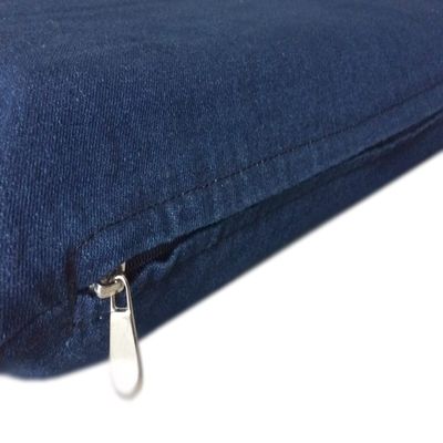 ehomegoods DIY Pet Bed Pillow Cover Set Heavy Duty Flat Style External Cover + Waterproof Liner for Small to Large Dogs Microsuede, Denim, Canvas or Fleece Covers Only (Blue Denim, 47''x29'')